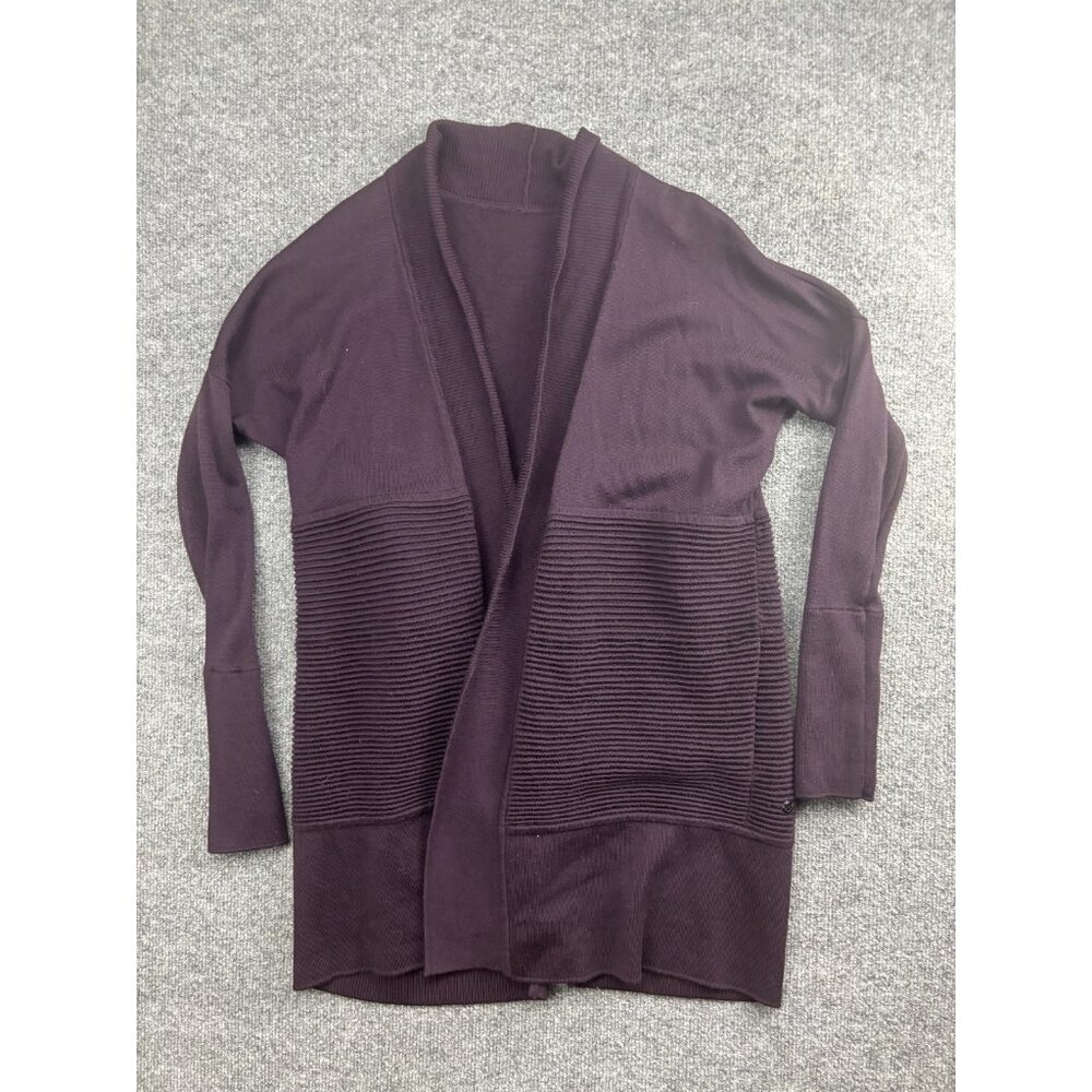 Lululemon Athletica Cardigan Womens Size Unknown Purple Open Front Pockets